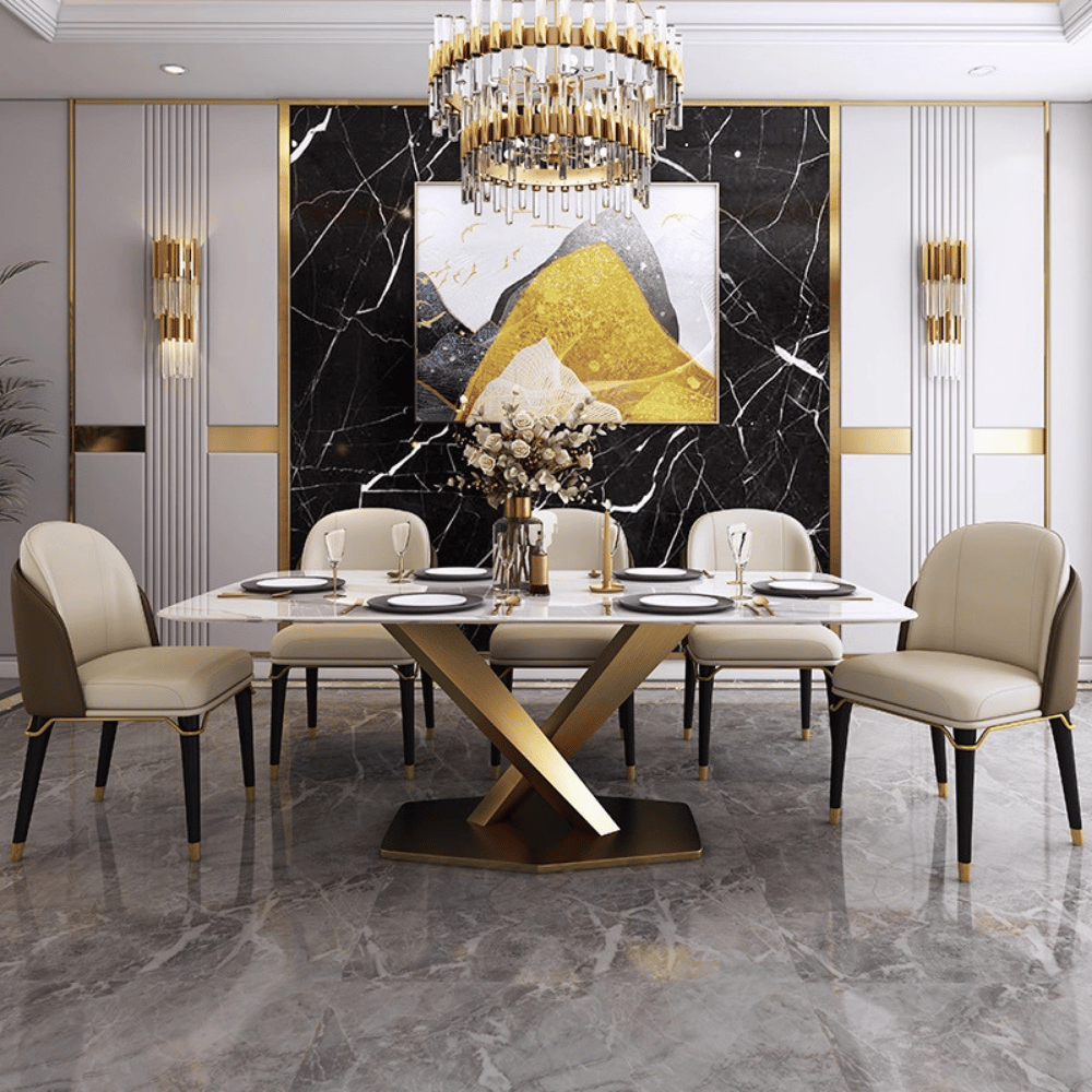 Chloe Modern Luxury Leather Dining Room Side Chair