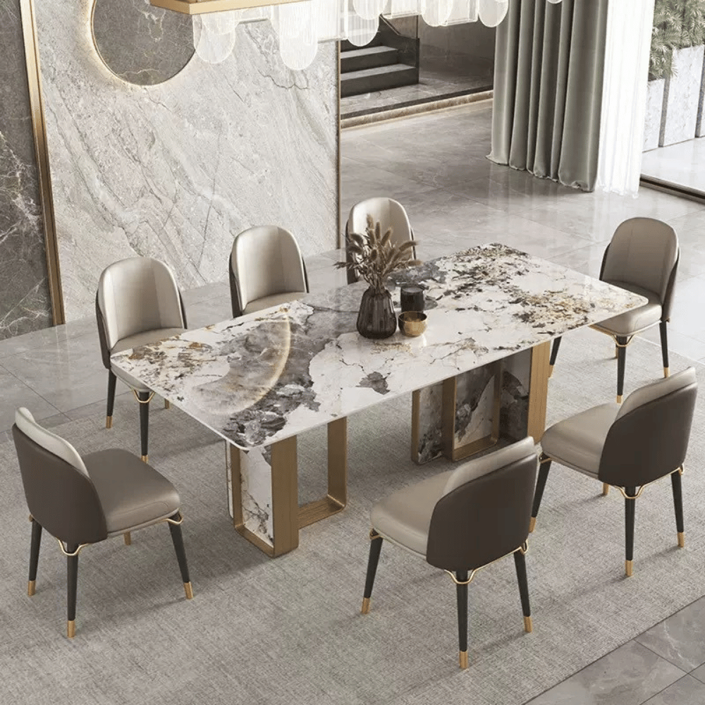 Chloe Modern Luxury Leather Dining Room Side Chair