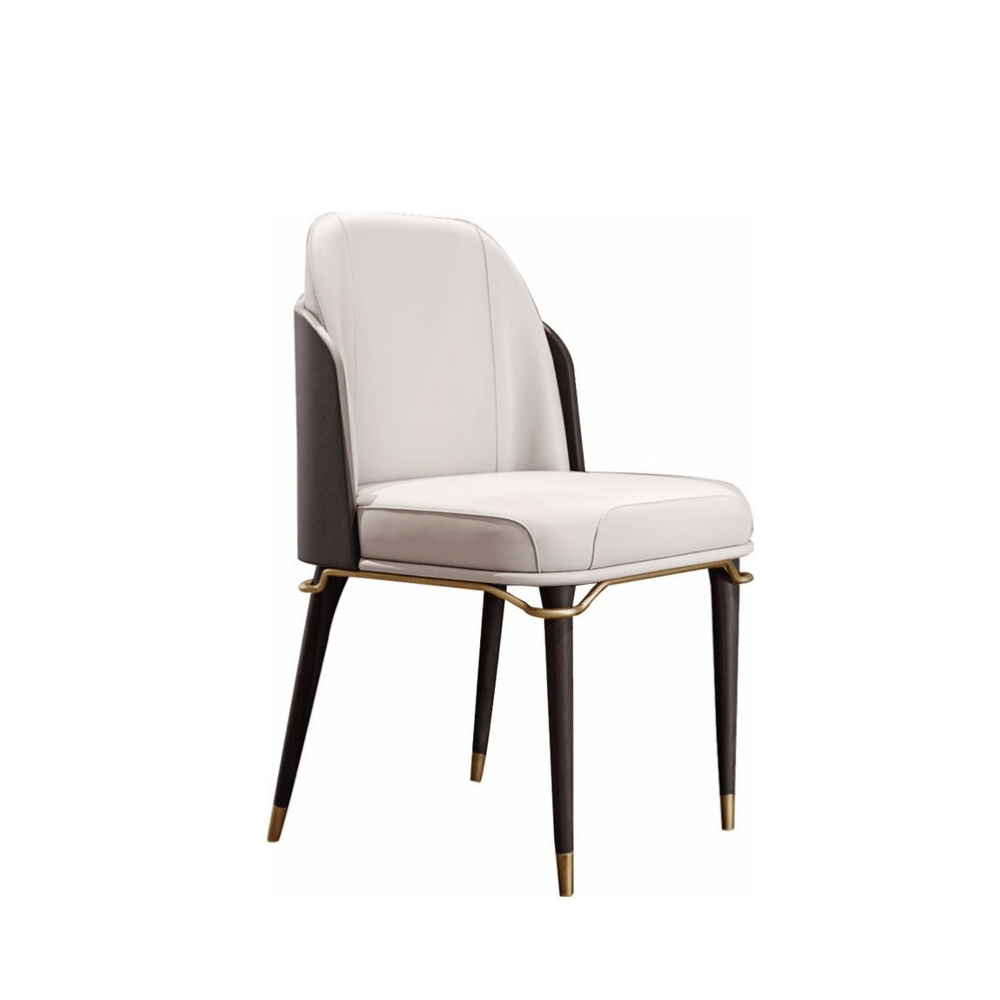 Chloe Modern Luxury Leather Dining Room Side Chair