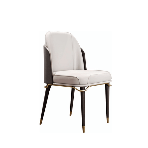 Chloe Modern Luxury Leather Dining Room Side Chair