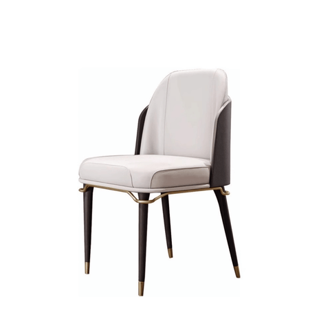 Chloe Modern Luxury Leather Dining Room Side Chair