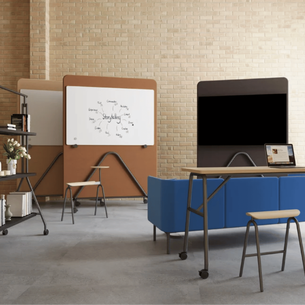Chocolate Acoustic Mobile Divider Panel