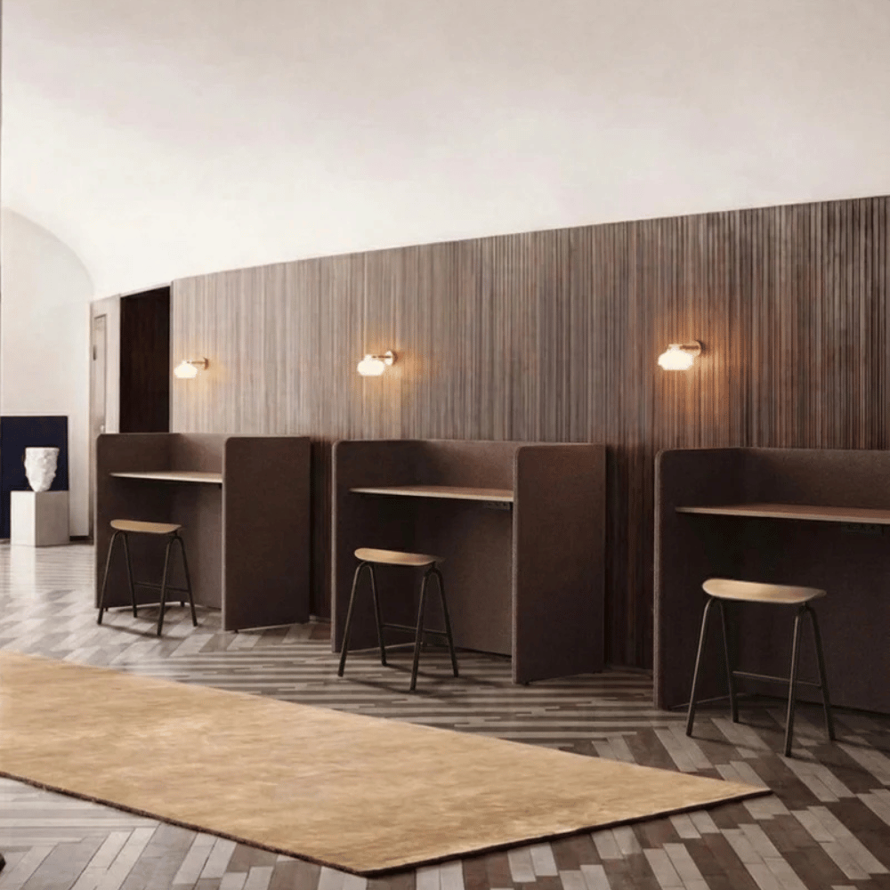 Chocolate Acoustic Office Workstation Pod