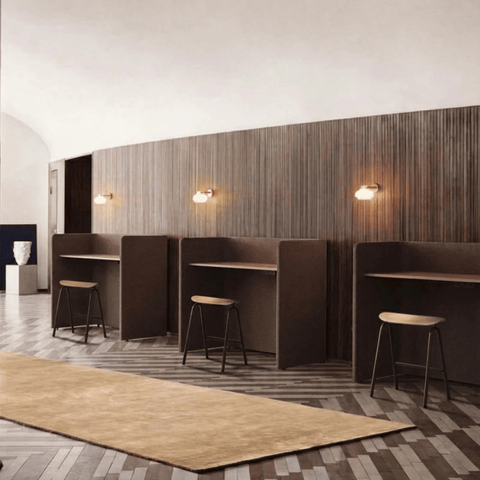 Chocolate Acoustic Office Workstation Pod