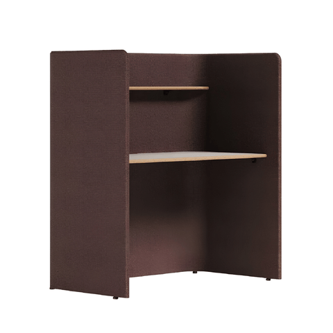 Chocolate Acoustic Office Workstation Pod