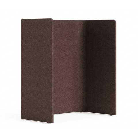 Chocolate Acoustic Office Workstation Pod