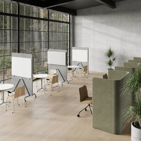 Chocolate Acoustic Office Workstation Pod