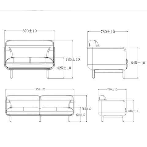 Circle Single Seater Leather Office Lounge Sofa - Gavisco Office Furniture