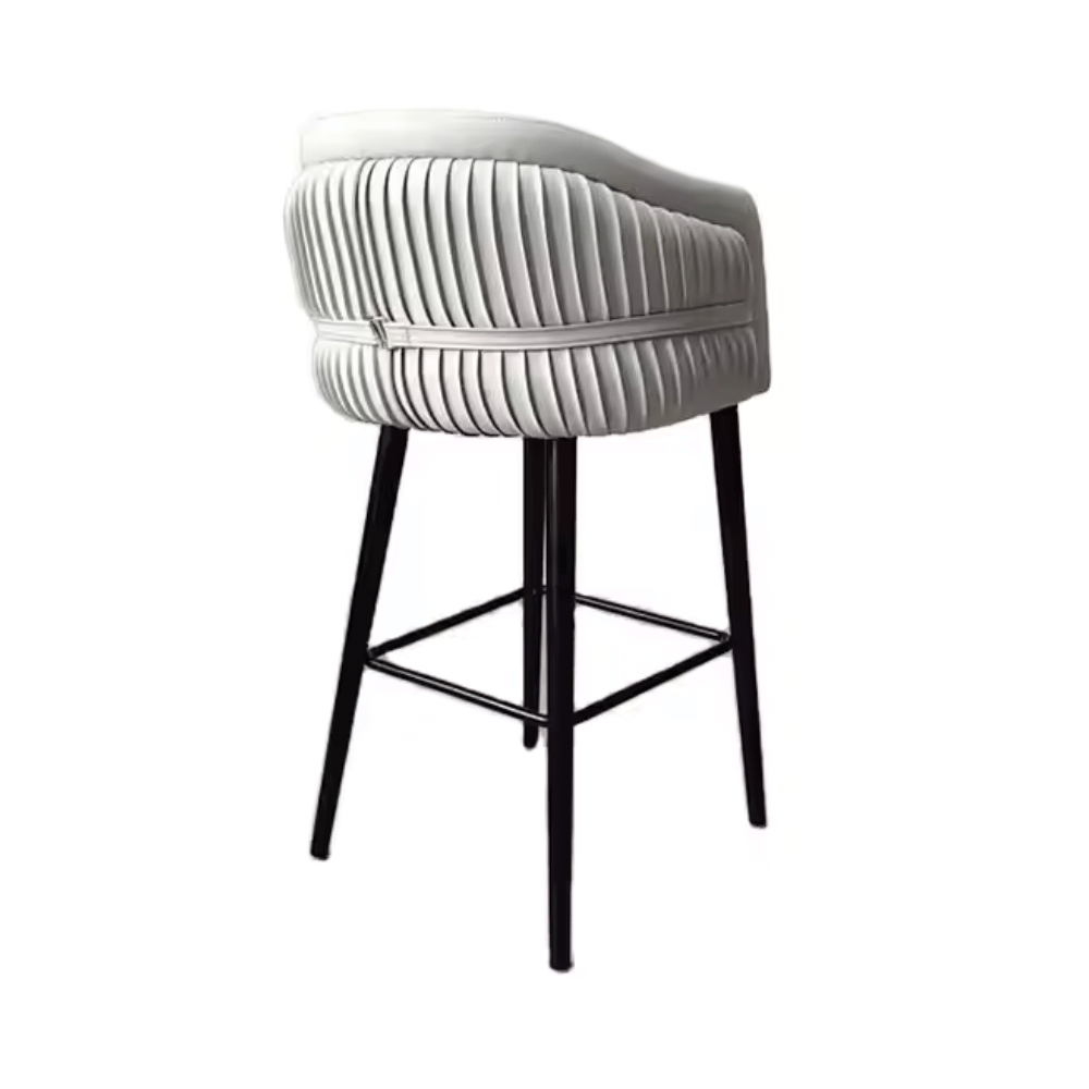 Claus Modern Leather Upholstered High Bar Stool Chair