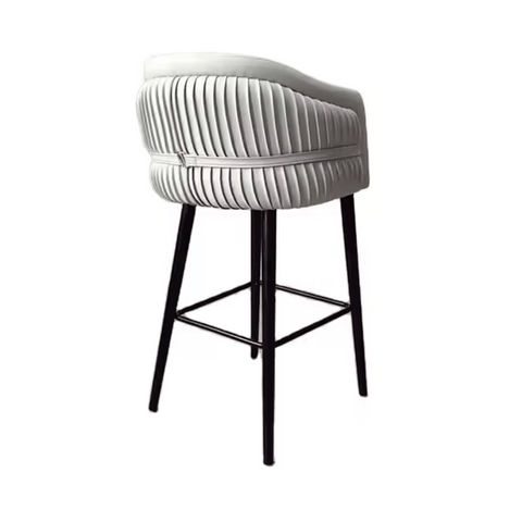 Claus Modern Leather Upholstered High Bar Stool Chair