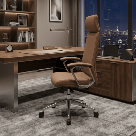 Clive High Back Leather Executive Chair
