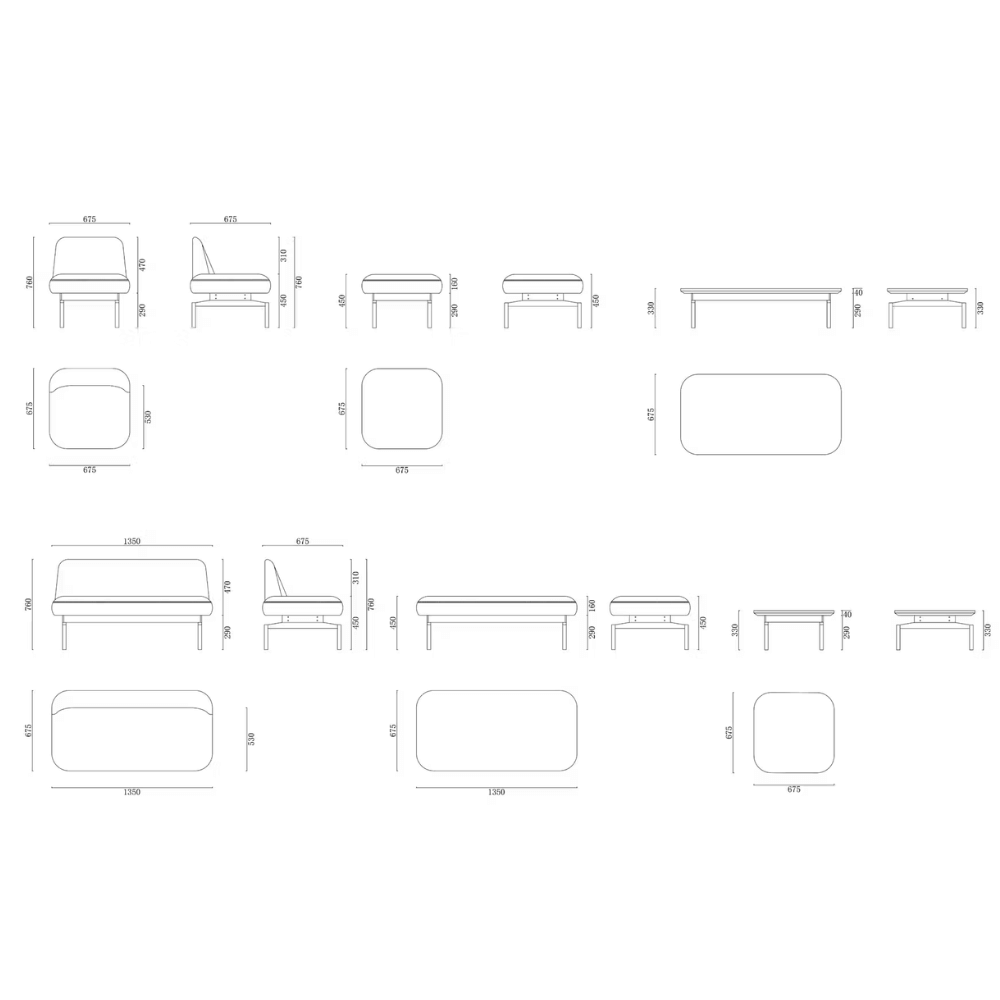 Cobble Modular Lounge Sectional Sofa