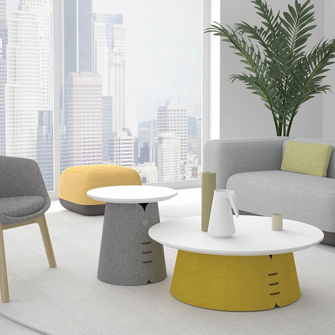 Collar Designer Office Tall Round Coffee Side Table - Gavisco Premium Office Furniture