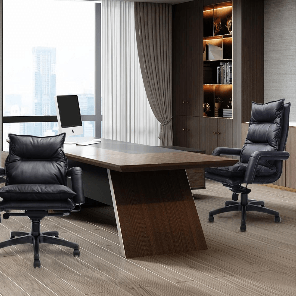 Conquest High Back Genuine Leather Office Executive Chair - Gavisco Office Furniture