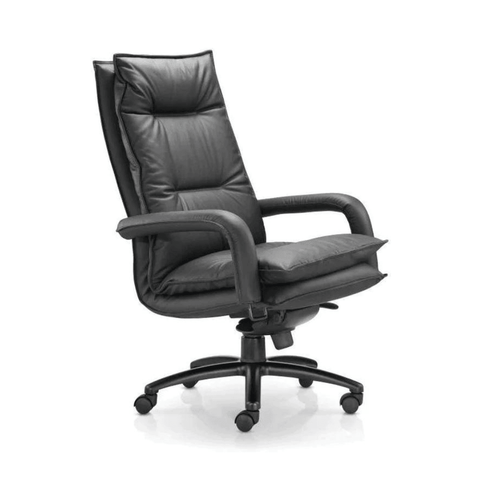 Conquest High Back Genuine Leather Office Executive Chair - Gavisco Office Furniture