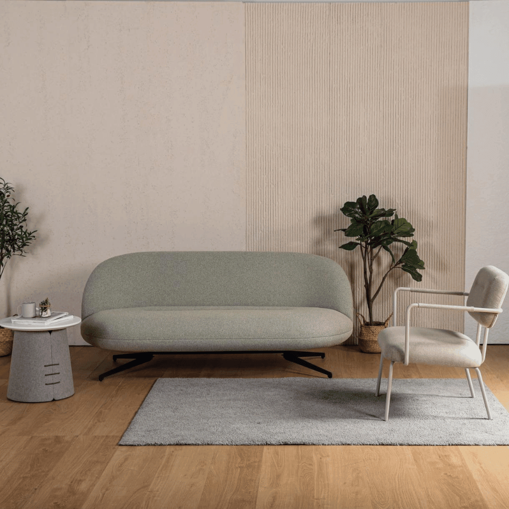 Bench Softa Cookie Two Seater Fabric Office Sofa Bench with Side Table – Gavisco ...
