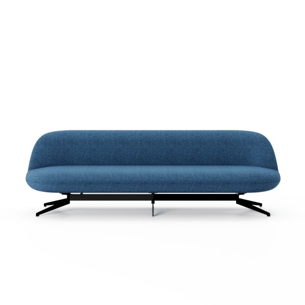 Cookie Three Seater Fabric Office Sofa Bench - Gavisco Office Furniture