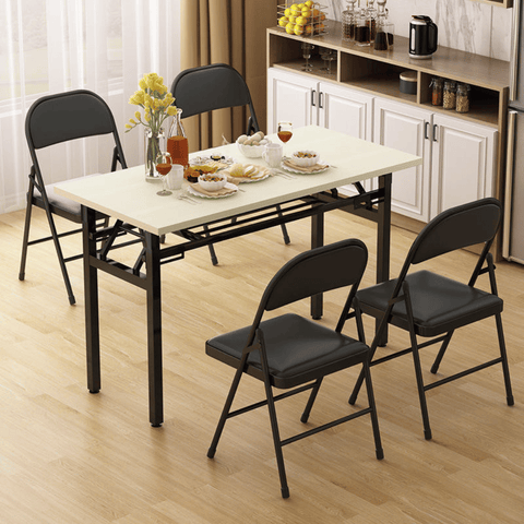 Cotta Leather Padded Folding Chair