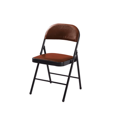 Cotta Leather Padded Folding Chair