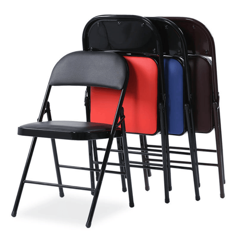 Cotta Leather Padded Folding Chair