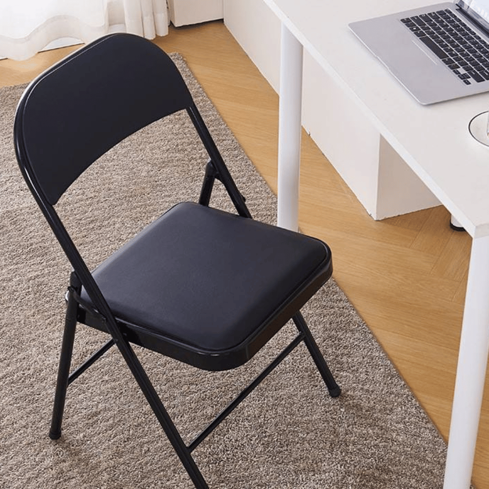 Cotta Leather Padded Folding Chair