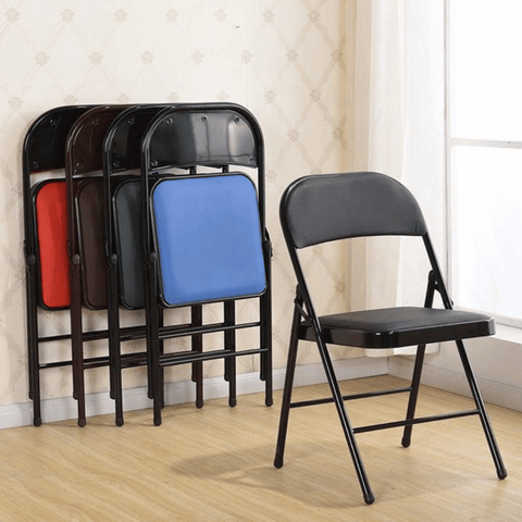 Cotta Leather Padded Folding Chair