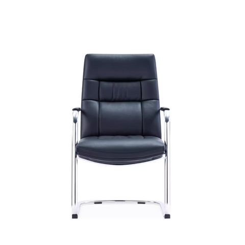 Cozy-V Mid Back Office Leather Visitor Meeting Chair - Gavisco Premium Office Furniture