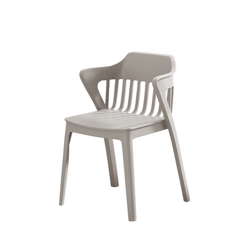 Crusade-B Modern Slat Back Stackable Dining Room Plastic Chair