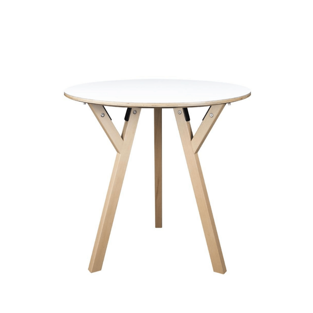 CT06 Modern Solid Beech Wooden Round Dining Table