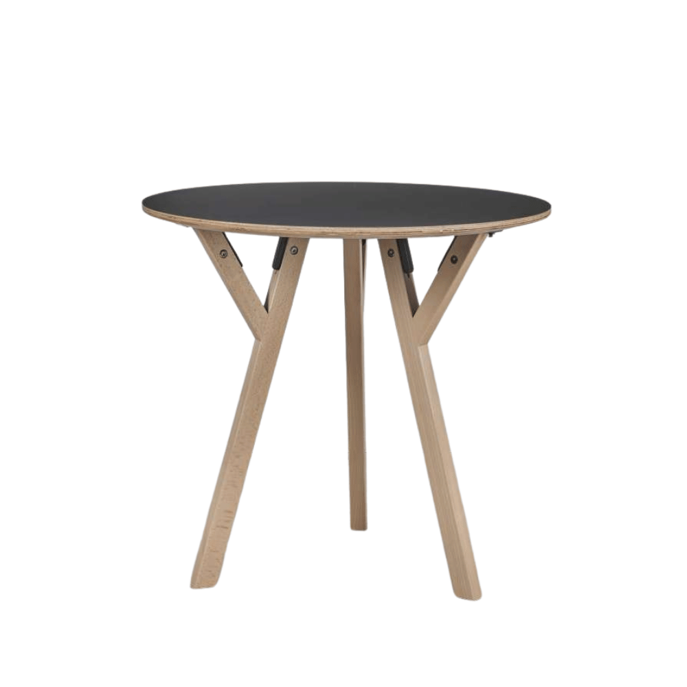 CT06 Modern Solid Beech Wooden Round Dining Table