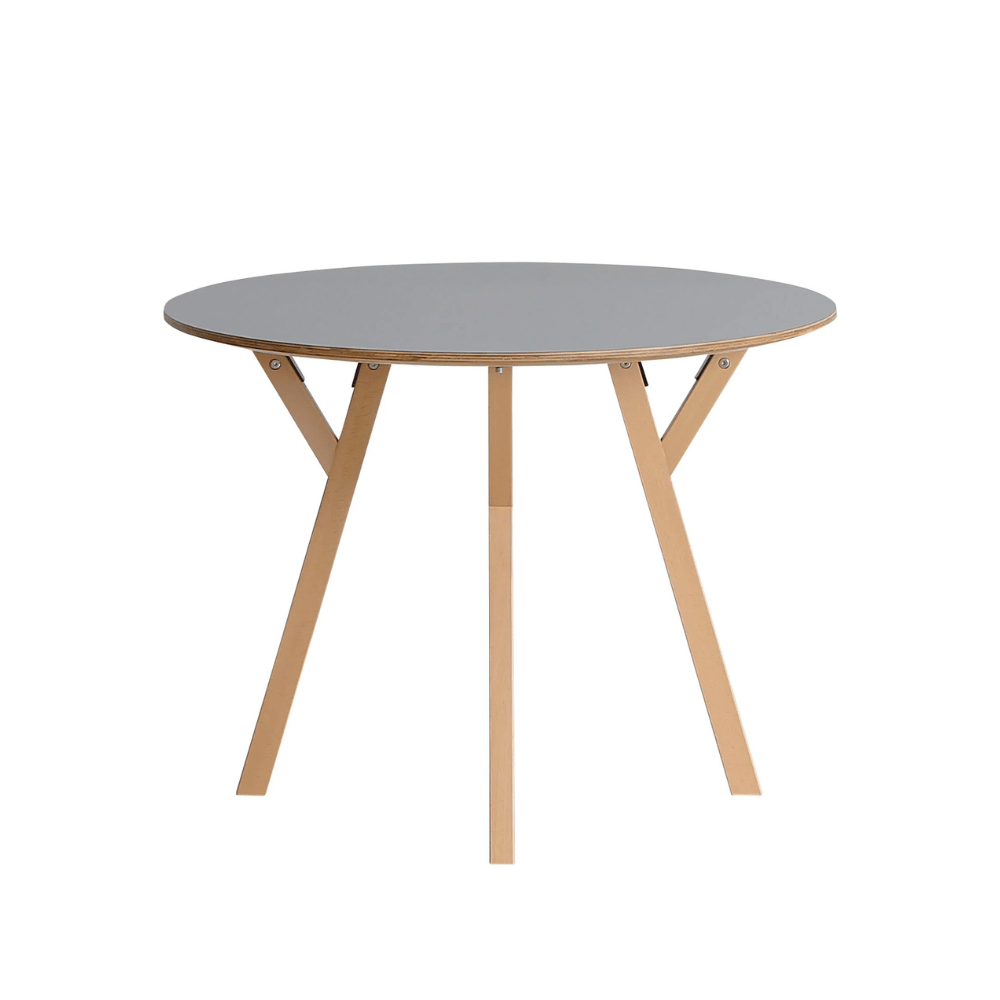 CT06 Modern Solid Beech Wooden Round Dining Table