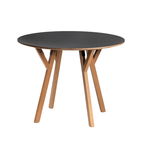 CT06 Modern Solid Beech Wooden Round Dining Table