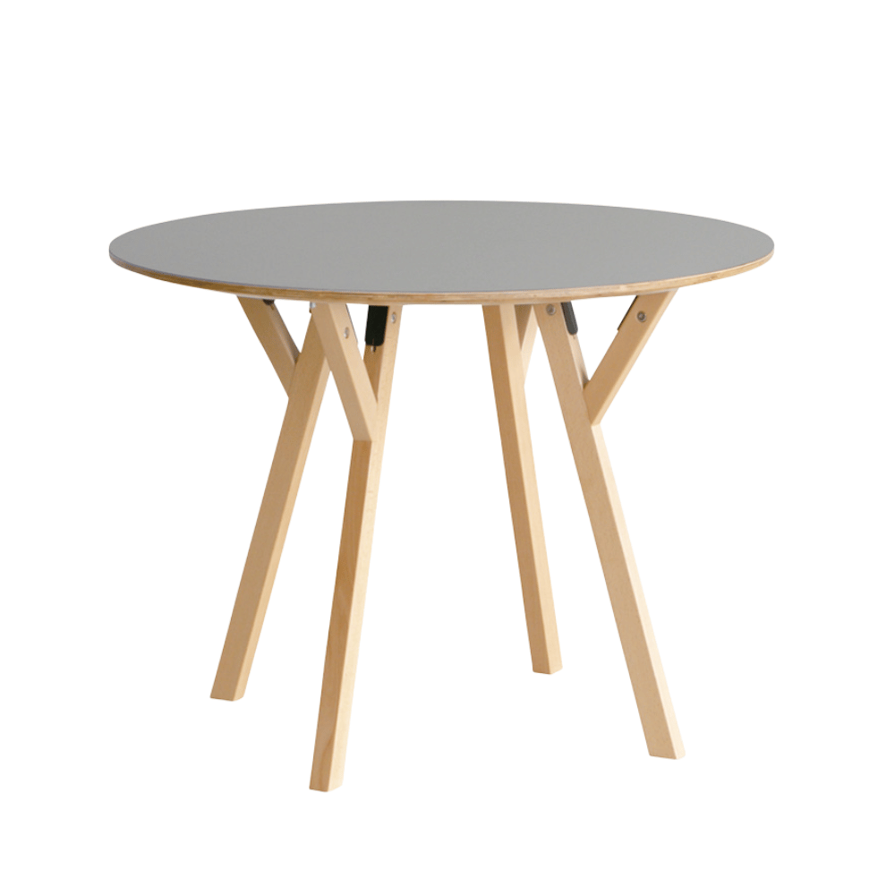 CT06 Modern Solid Beech Wooden Round Dining Table