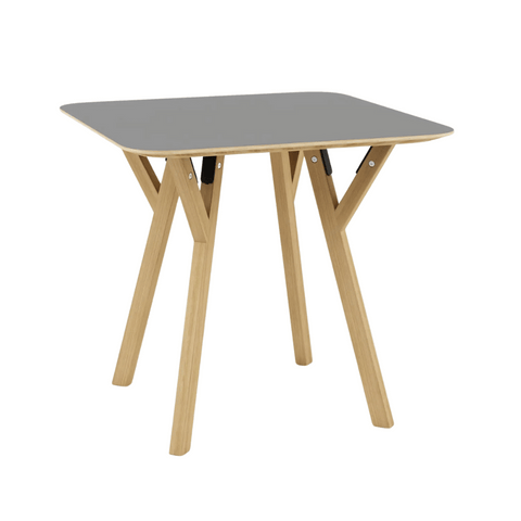CT07 Modern Solid Beech Wooden Plywood Top Rectangle Dining Table