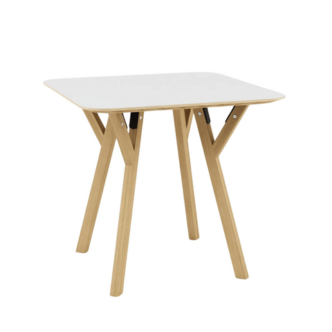 CT07 Modern Solid Beech Wooden Plywood Top Rectangle Dining Table