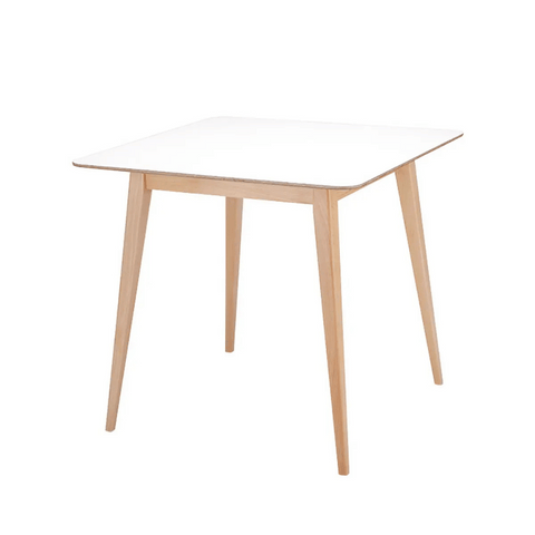 CT08 Modern Solid Beech Wooden Plywood Top Rectangle Dining Table