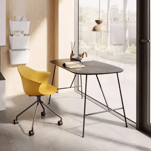 CT20 Simple Metal Frame Rectangle Wooden Table