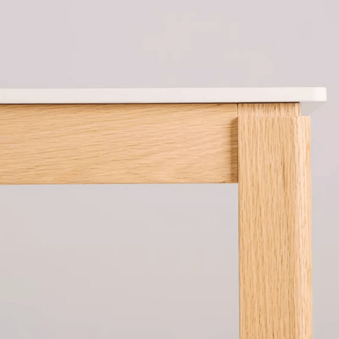 CT22 Solid Oak Wooden Sintered Stone Top Rectangle Dining Table