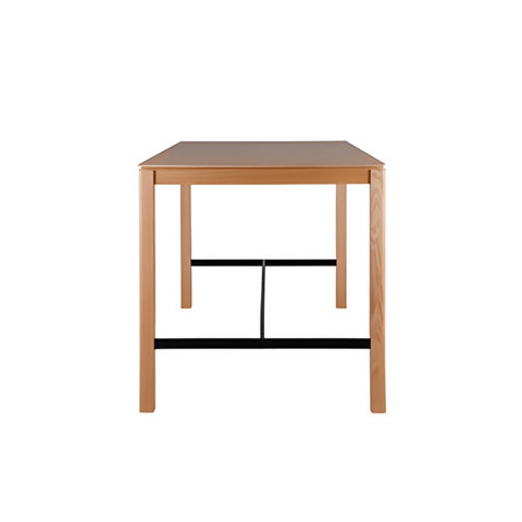 CT22B Solid Oak Wooden Rectangle High Bar Table