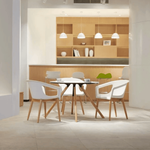 CT32 Modern Solid Beech Wooden Round Dining Table