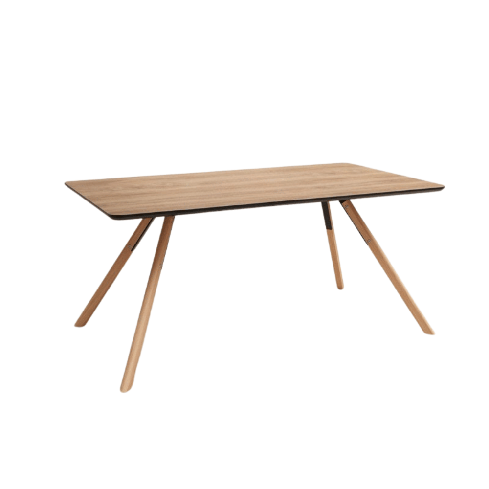 CT33 Modern Solid Beech Wooden Rectangle Dining Table