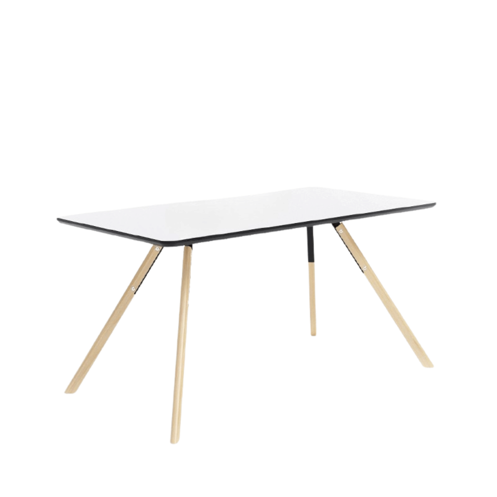 CT33 Modern Solid Beech Wooden Rectangle Dining Table