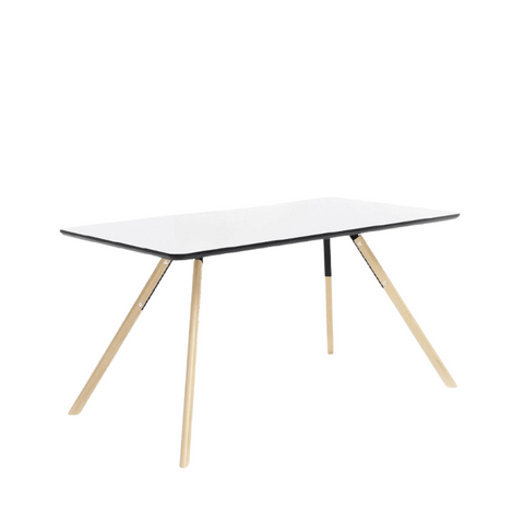CT33 Modern Solid Beech Wooden Rectangle Dining Table
