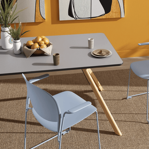 CT33 Modern Solid Beech Wooden Rectangle Dining Table