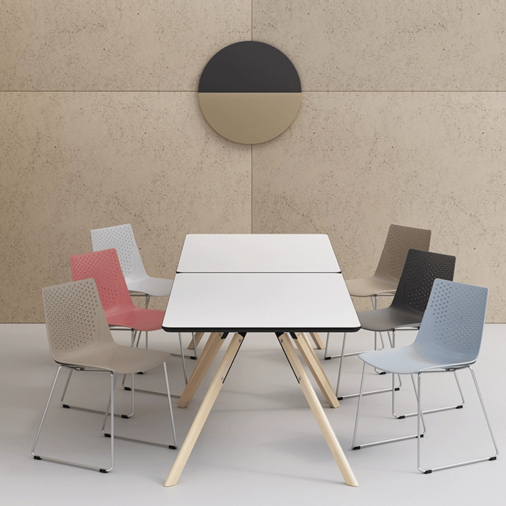 CT33 Modern Solid Beech Wooden Rectangle Dining Table