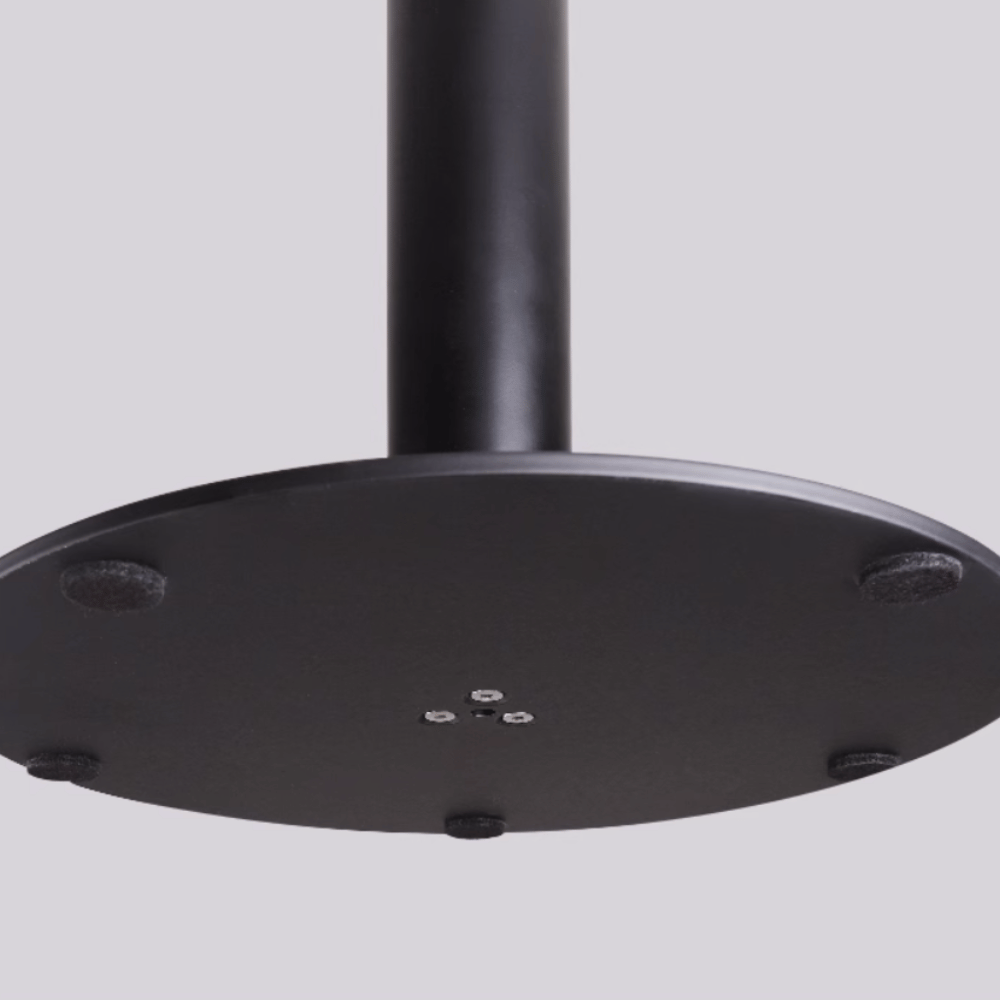 CT611 Metal Disc Base Wooden Round High Bar Table