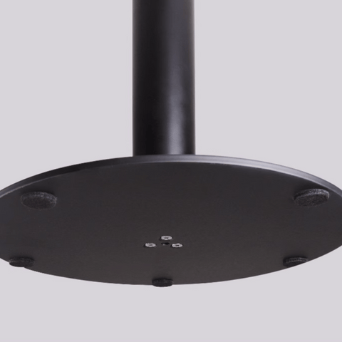 CT611 Metal Disc Base Wooden Round High Bar Table