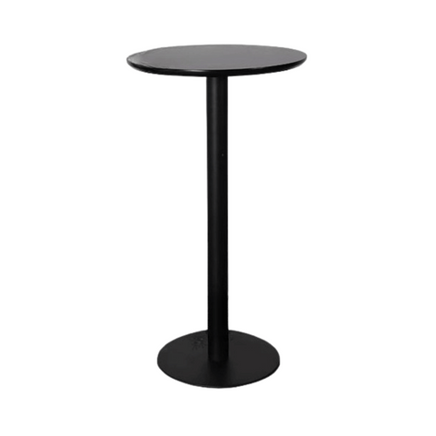 CT611 Metal Disc Base Wooden Round High Bar Table