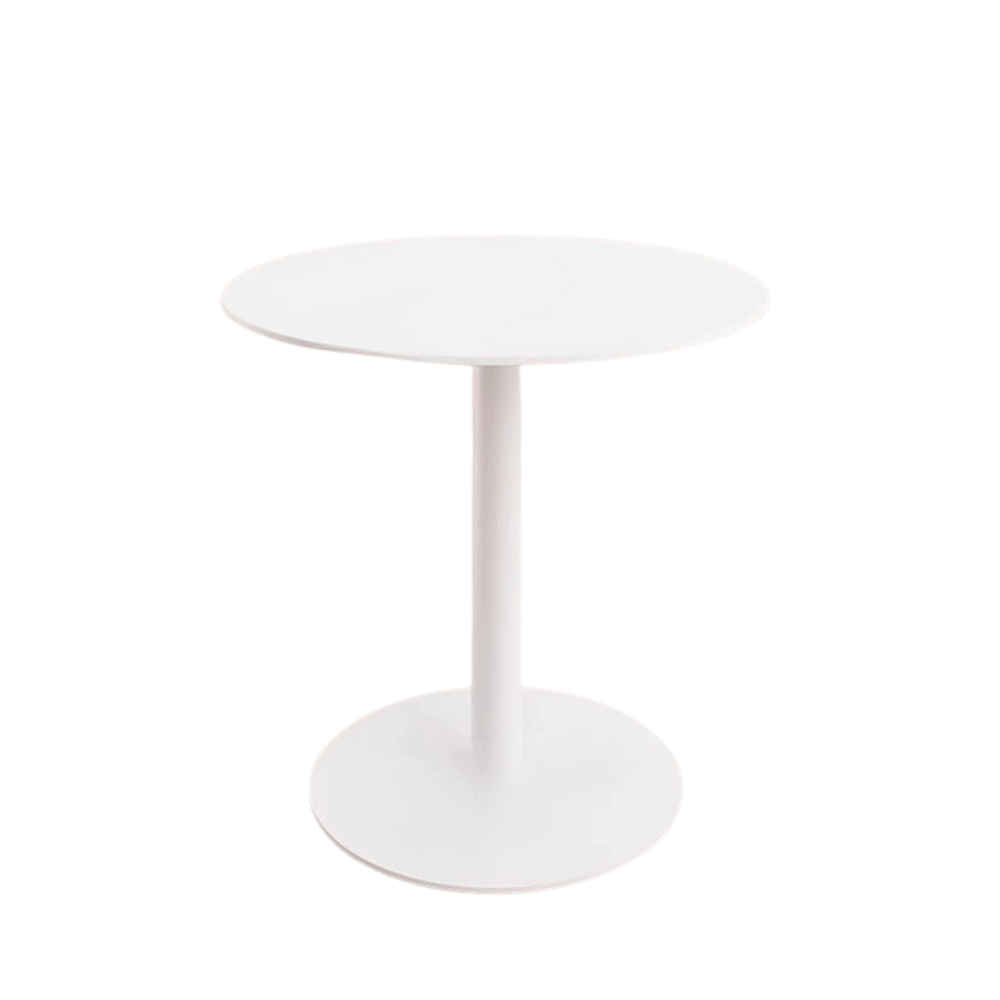 CT613 Sintered Stone Round Dining Table with Metal Disc Stand
