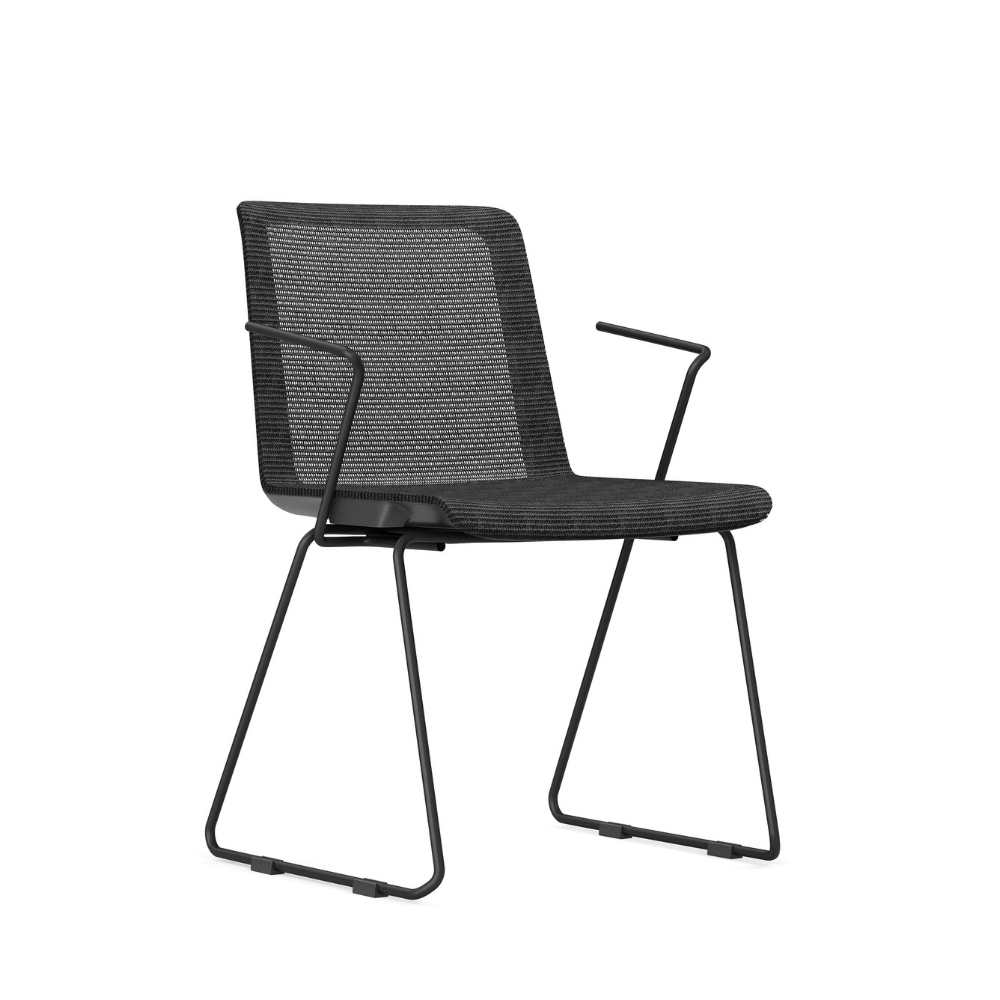 Cubix-C Mesh Sled Public Chair